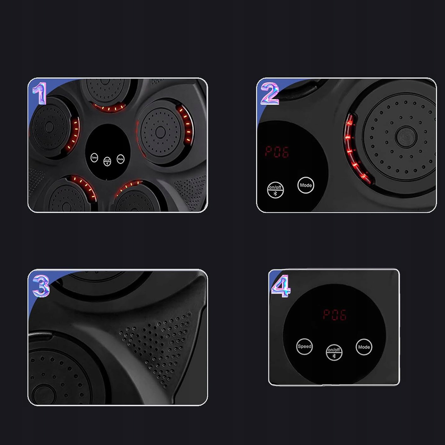 BLUETOOTH MUSIC LED BOXING MACHINE W DOMU DLA DOROSŁYCH I DZIECI RĘKAWICA Marka bez marki