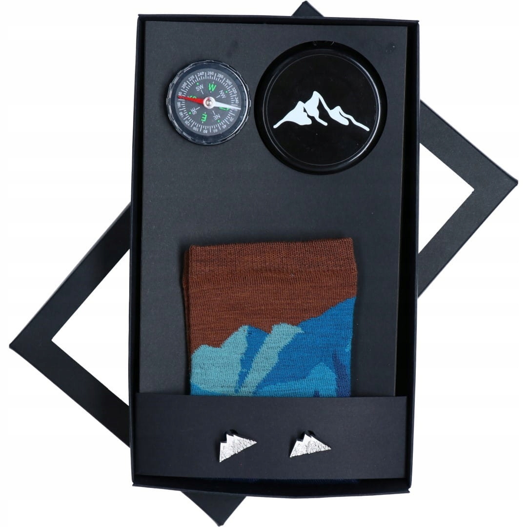 Dárková sada Hory s hrnkem a kompasem