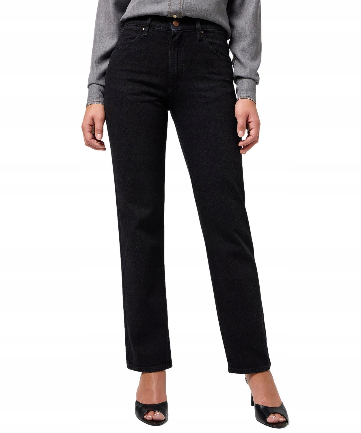 Džíny Wrangler Sunset 112350727 Černé, velikost W 27 L 30