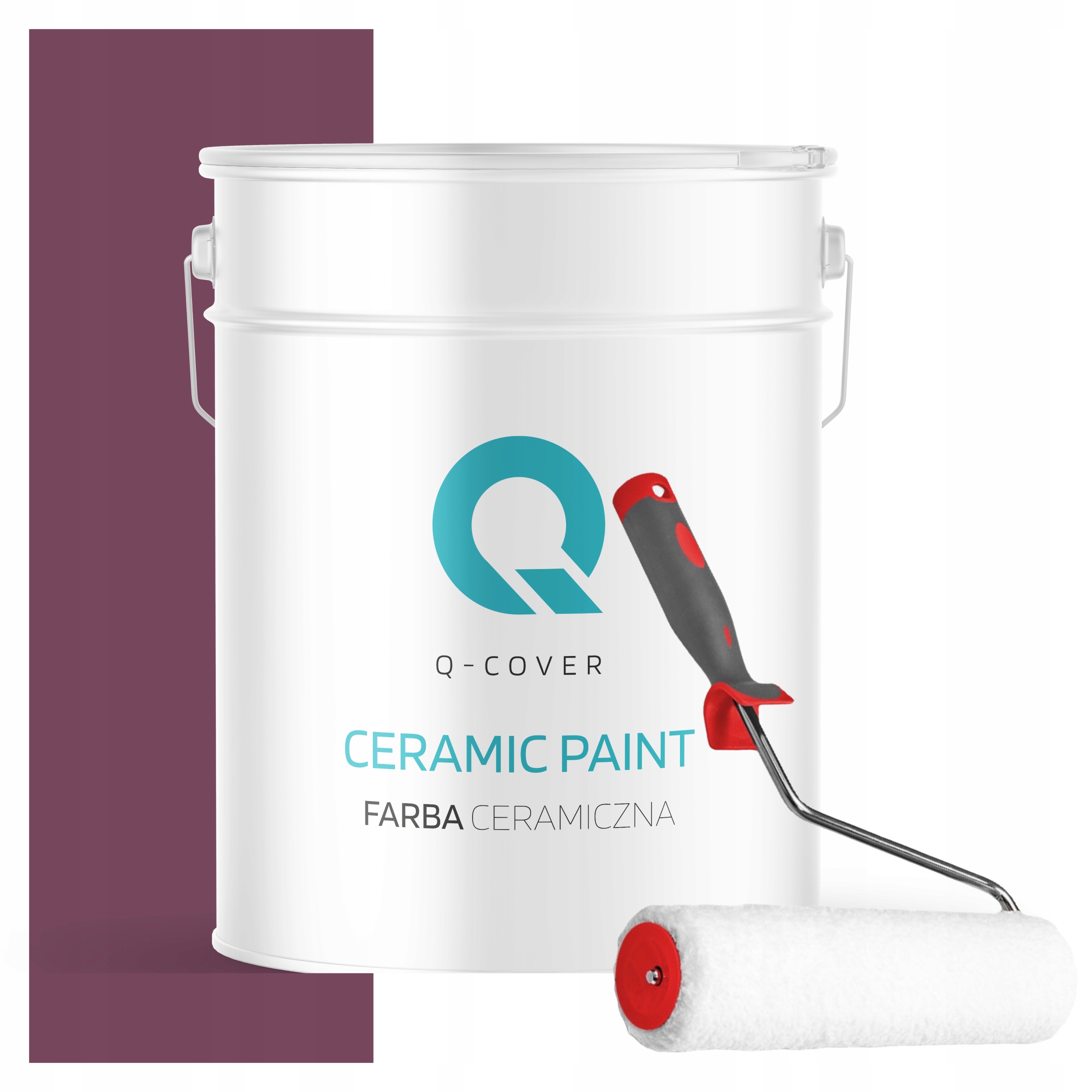 Keramická Farba Na Stenu Bordová H2809 10L Mat Poľský Výrobca Valček