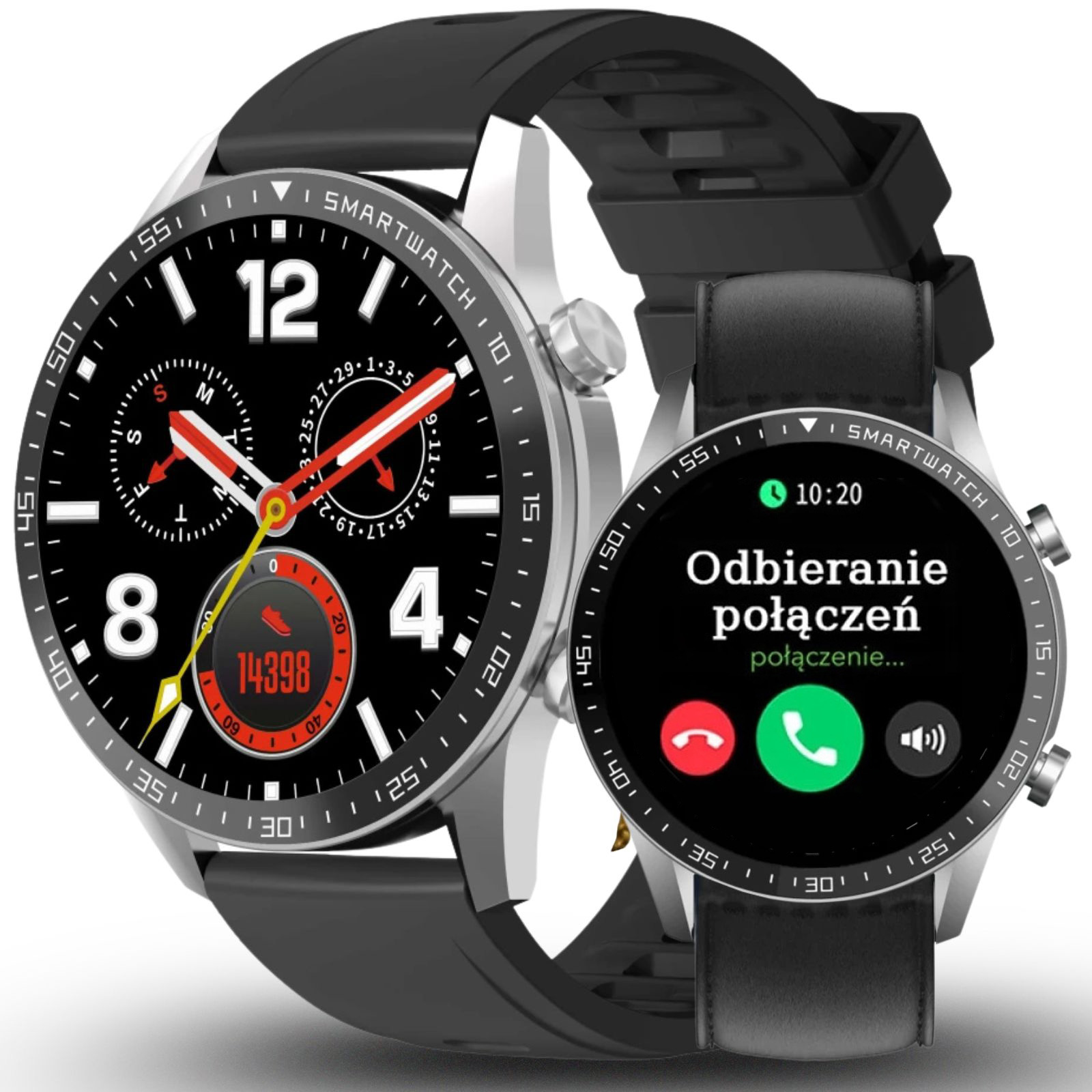 Pánské hodinky Chytré Hodinky Gravity Hovory Sport Zdraví 2 Pásky