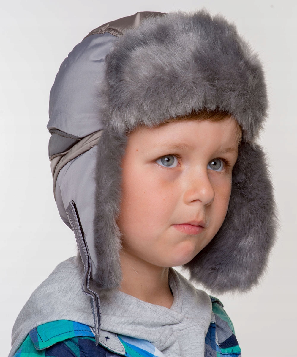 

Czapka Uszatka Dla chłopca Pilotka Zimowa 3+lat