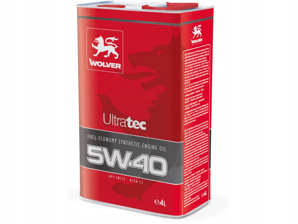 

Olej silnikowy Wolver UltraTec 5W-40 4L