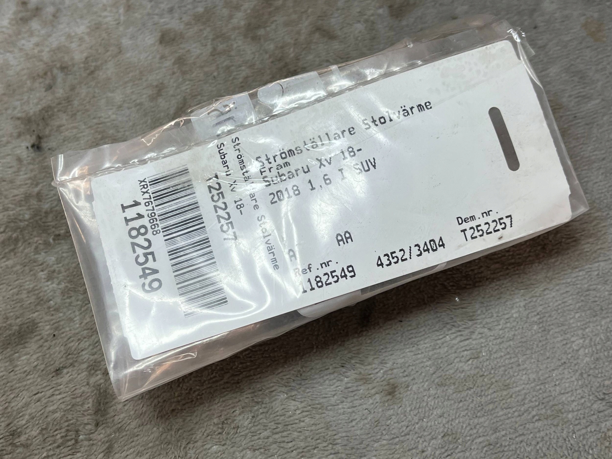 Subaru XV Schalter Schalter Hitzung Sitze !J