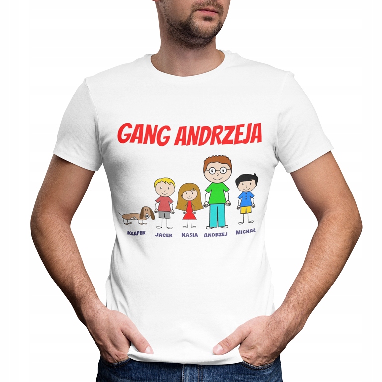

Koszulka Prezent Gang Andrzeja Dowolne Imiona