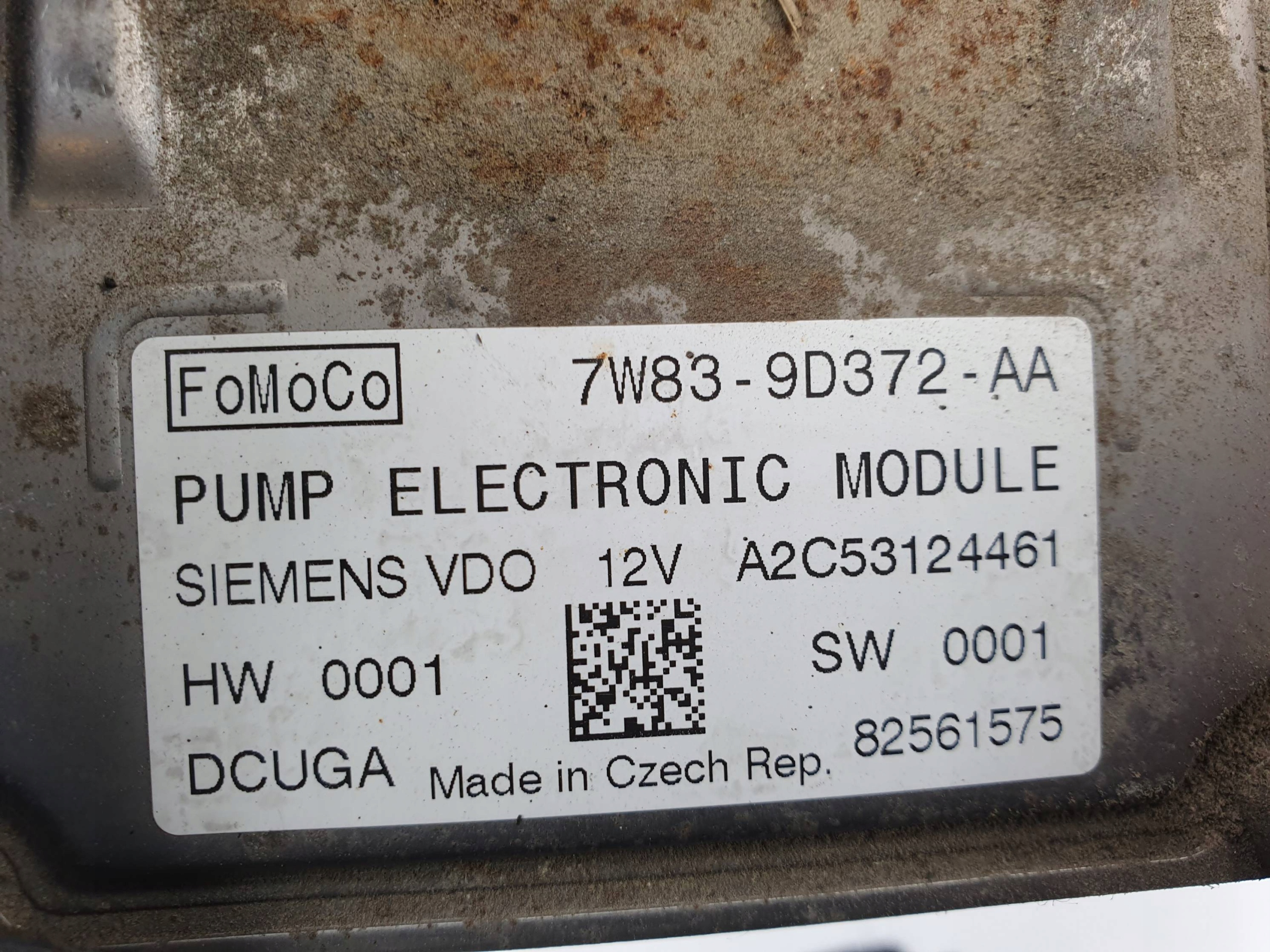 Module POMPY Carburant 7W83-9D372-AA JAGUAR XF