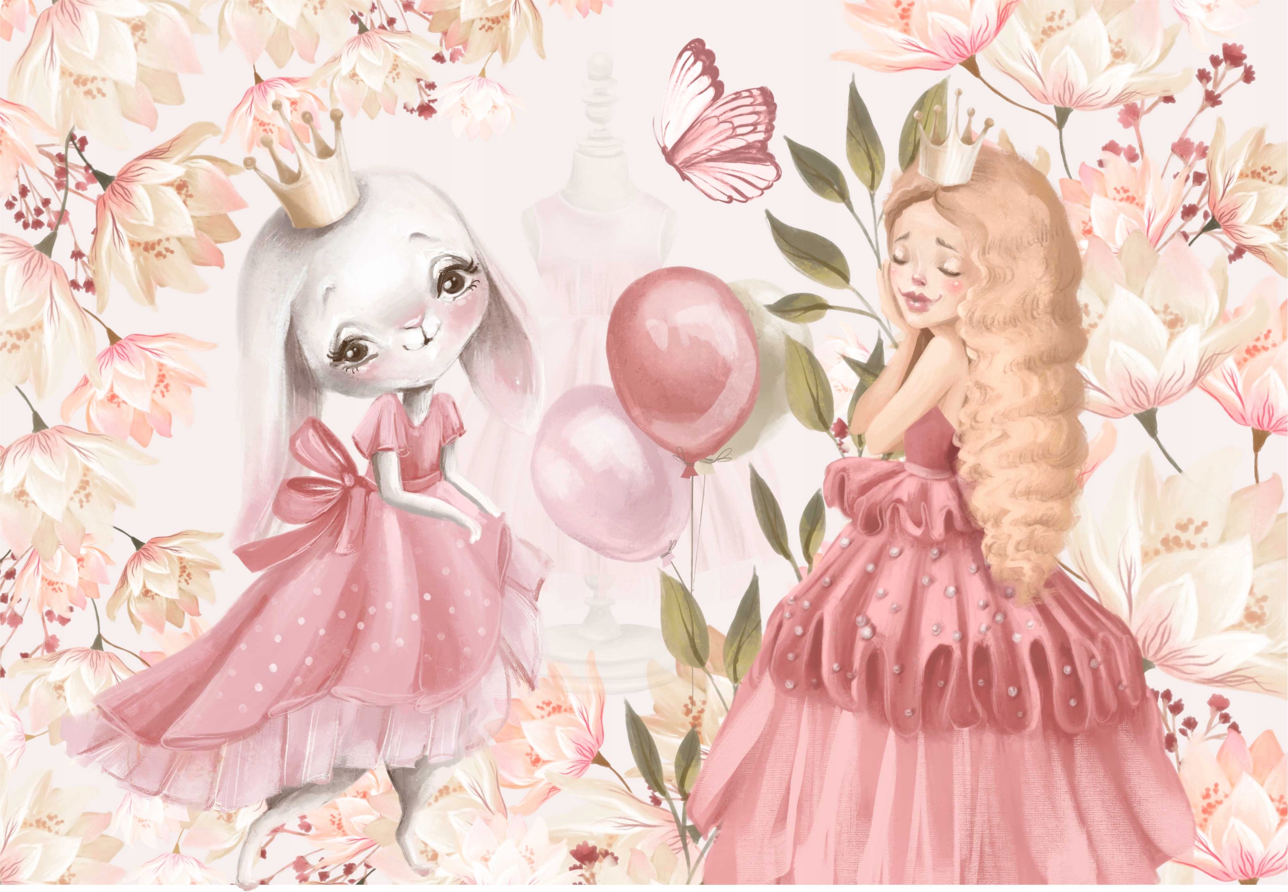 

Fototapeta dla dzieci 3d baletnice balet balony