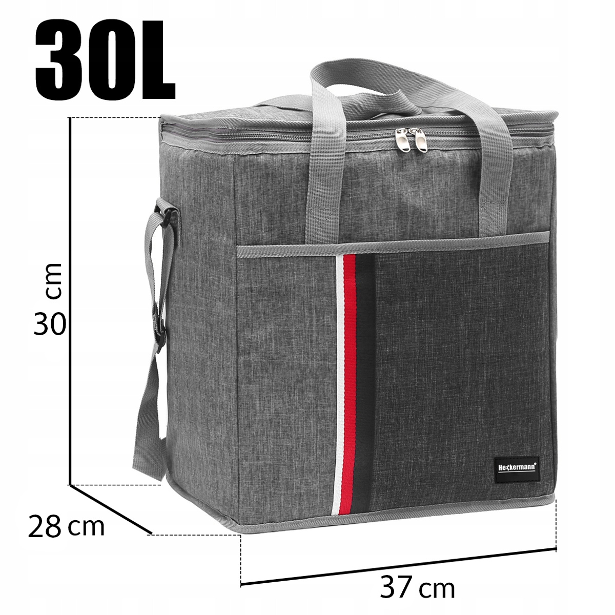 TORBA TERMICZNA PLAŻOWA TURYSTYCZNA NA PIKNIK LODÓWKA DUŻA IZOLACYJNA 30L Stan opakowania oryginalne