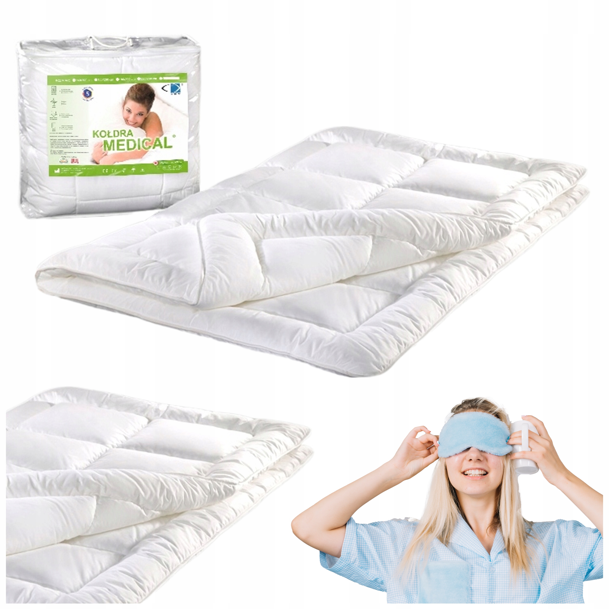 Antialergická Přikrývka Velikost 140x200 Medical Barva Bílá 1100g Amw