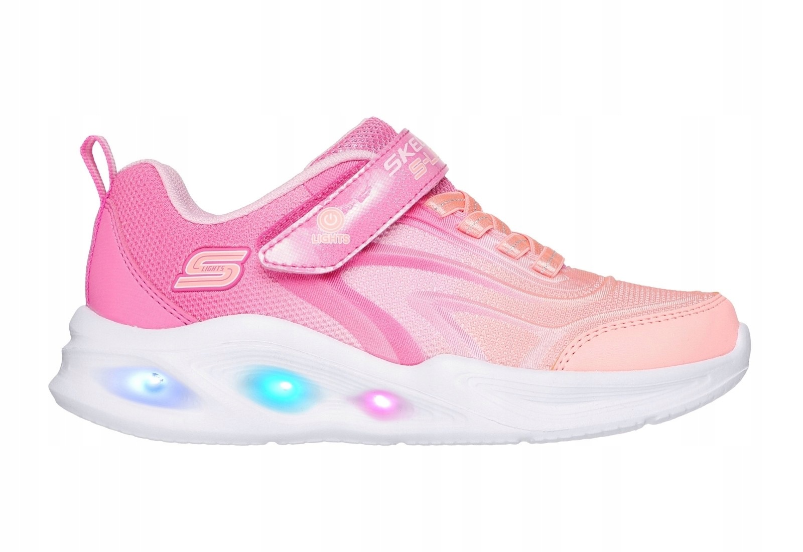 Buty młodzieżowe Skechers S-Lights: Sola Glow Color Breeze 303713L Pkmt