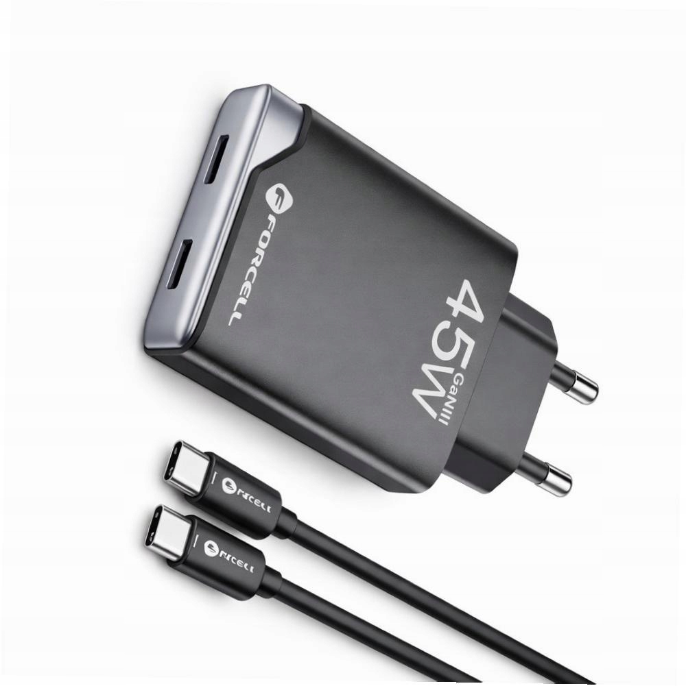 Szybka ładowarka 45W 2 porty z długim kablem 2m do Samsung Galaxy A57 5G