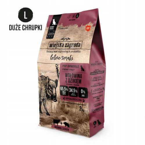 Levně Wiejska Zagroda Lesní příchutě hovězí maso, divočák L 2 kg