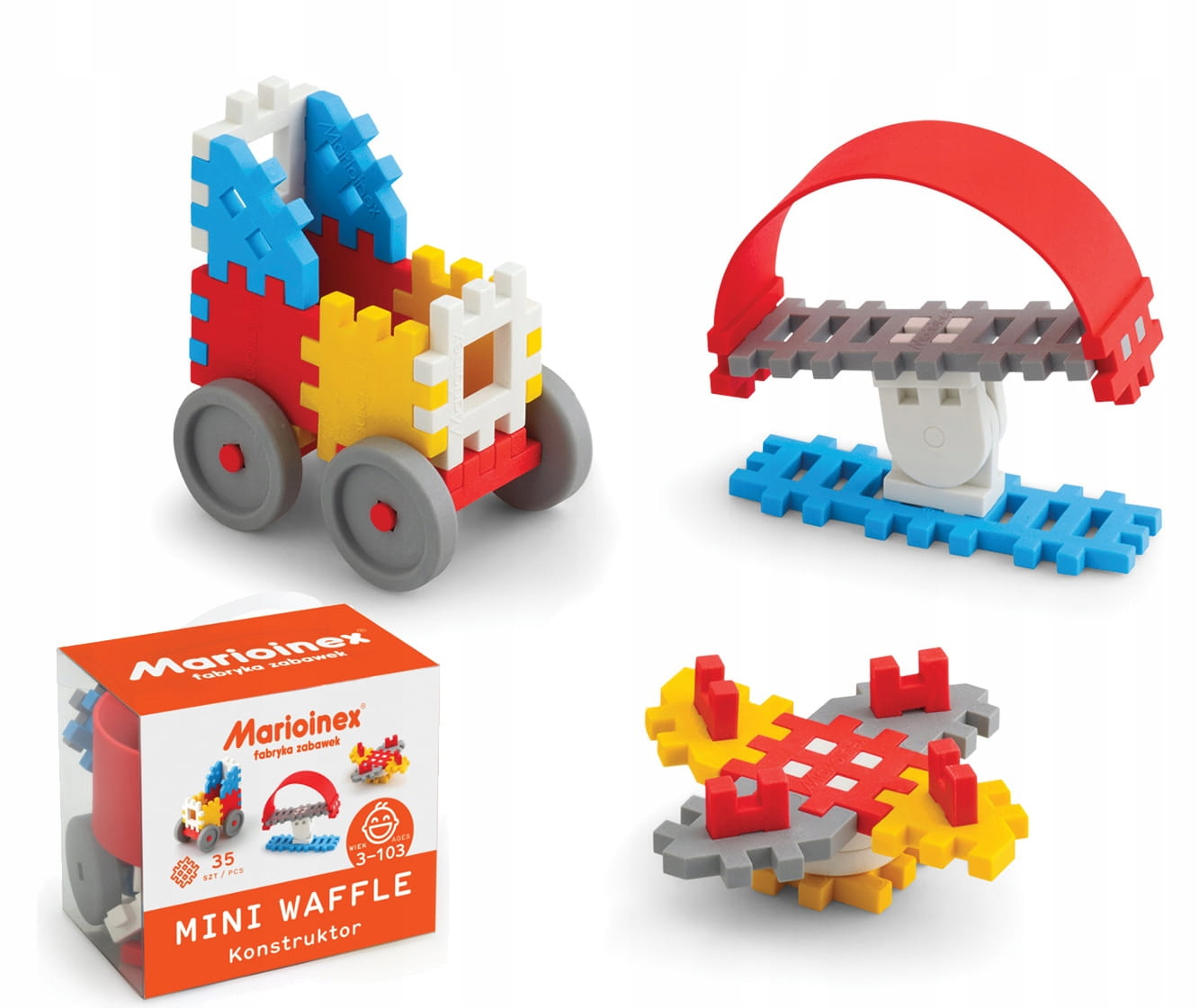 

Marioinex klocki mini wafle 35 konstruktor boy