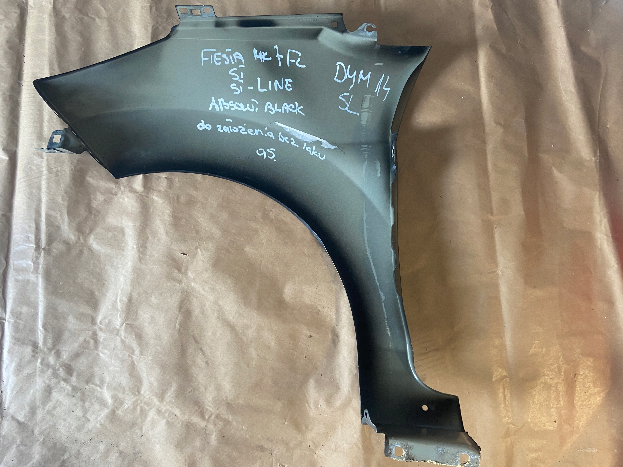 FORD FIESTA MK7 LIFT ST ST-LINE 2012-2017 fender right front ABSOLUT BLACK