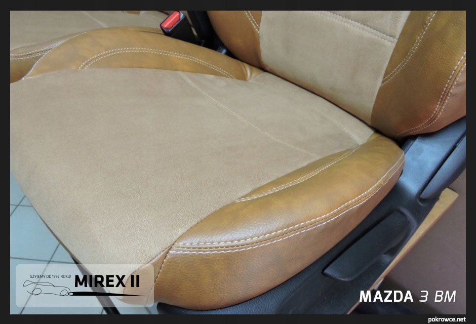 Pokrowce ze skóry i alkantary Mazda 3 BM BN Waga produktu z opakowaniem jednostkowym 5 kg