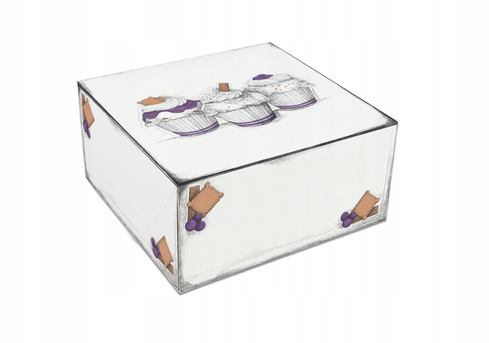 

Pudełko Na Tort Ciasto Opakowanie 18x18x9 cm 5szt.
