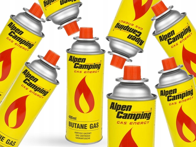 8 X Gaz Alpen Camping 400ml 227g kartusze gazowe naboje