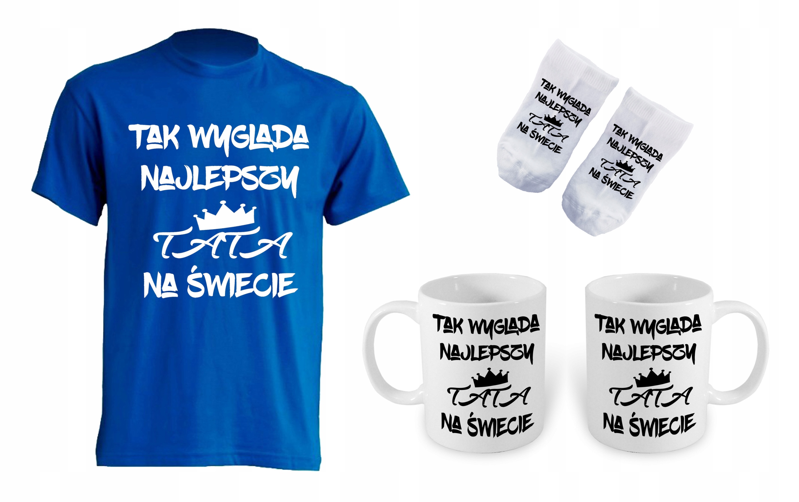 

Zestaw dzień Taty ojca koszulka kubek skarpetki