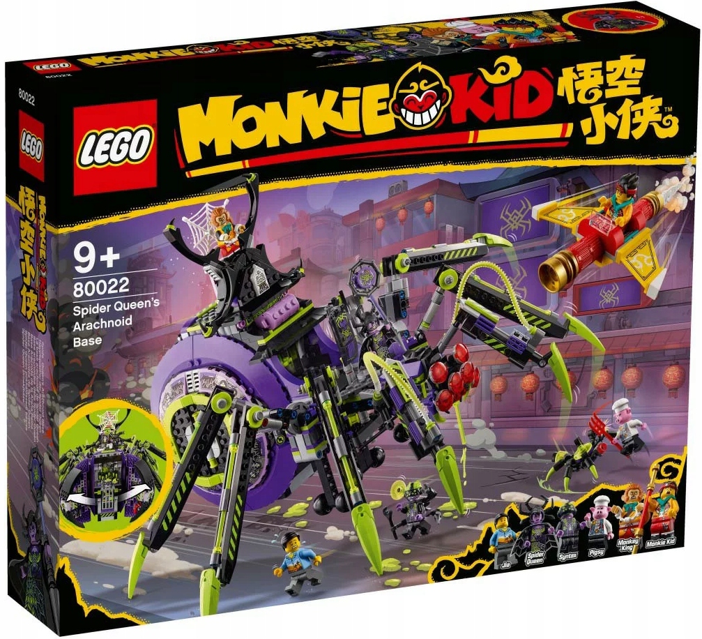 

Lego 80022 Monkie Kid Baza Arachnoidów Spider Quee