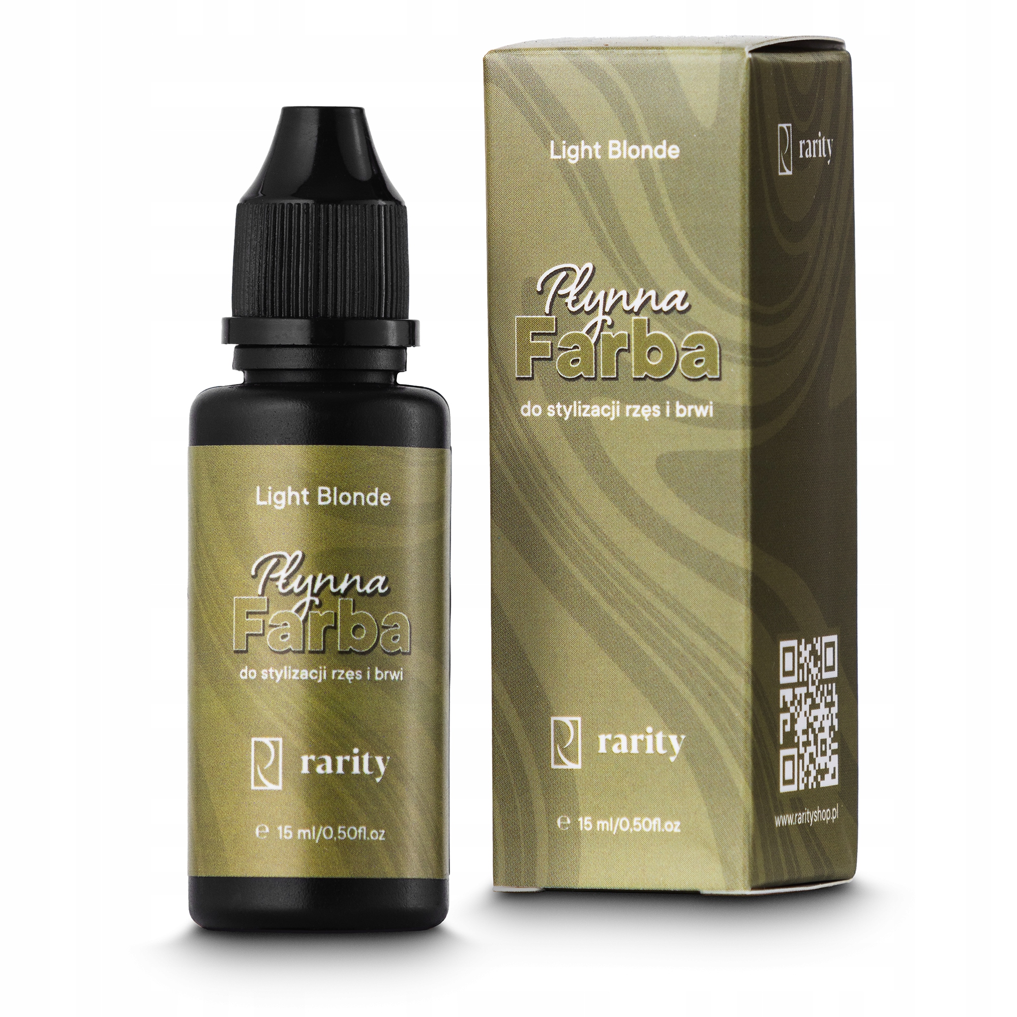 Tekutá Barva pro úpravu řas a pro airbrush obočí, světle slámová blond