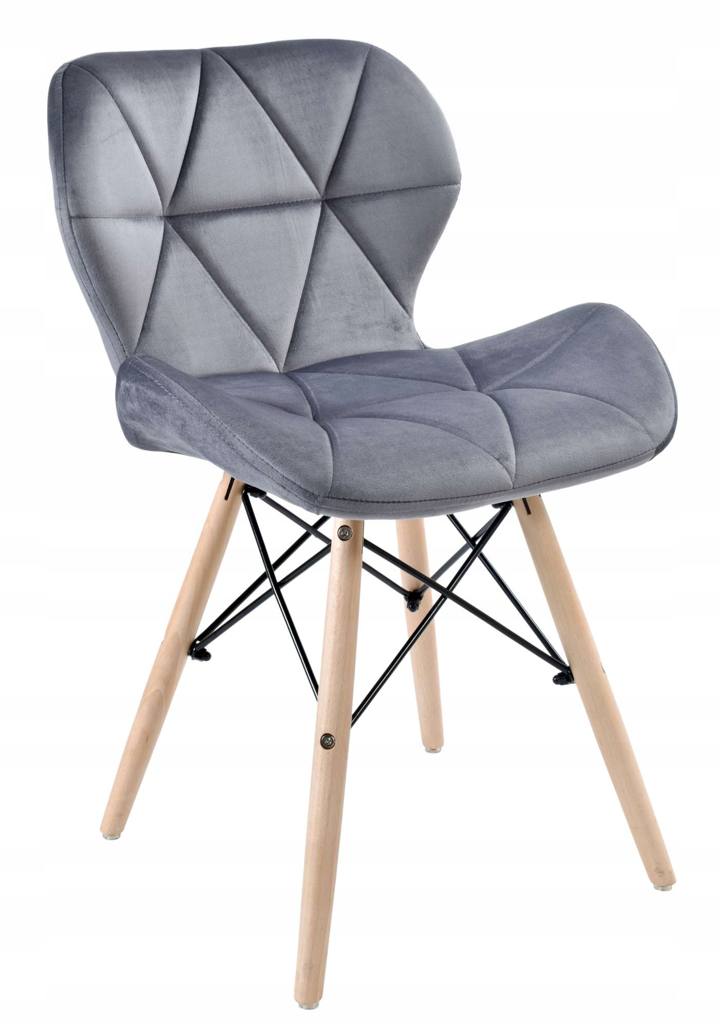 Čalouněná Sametová Židle Do Obývacího Pokoje, Jídelna, Grafitová