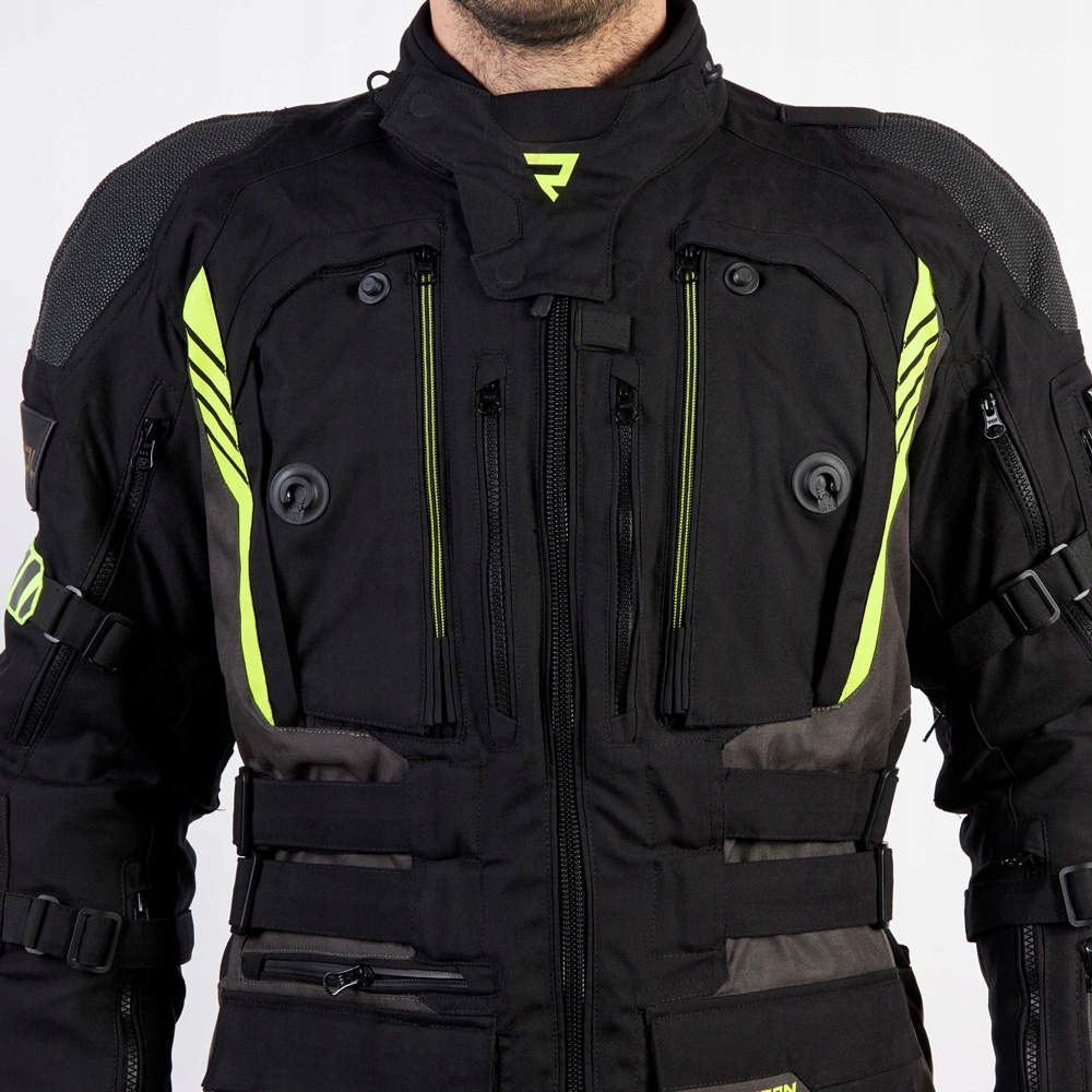 REBELHORN KURTKA MĘSKA PATROL BLACK FLO YELLOW XS Przeznaczenie turystyka
