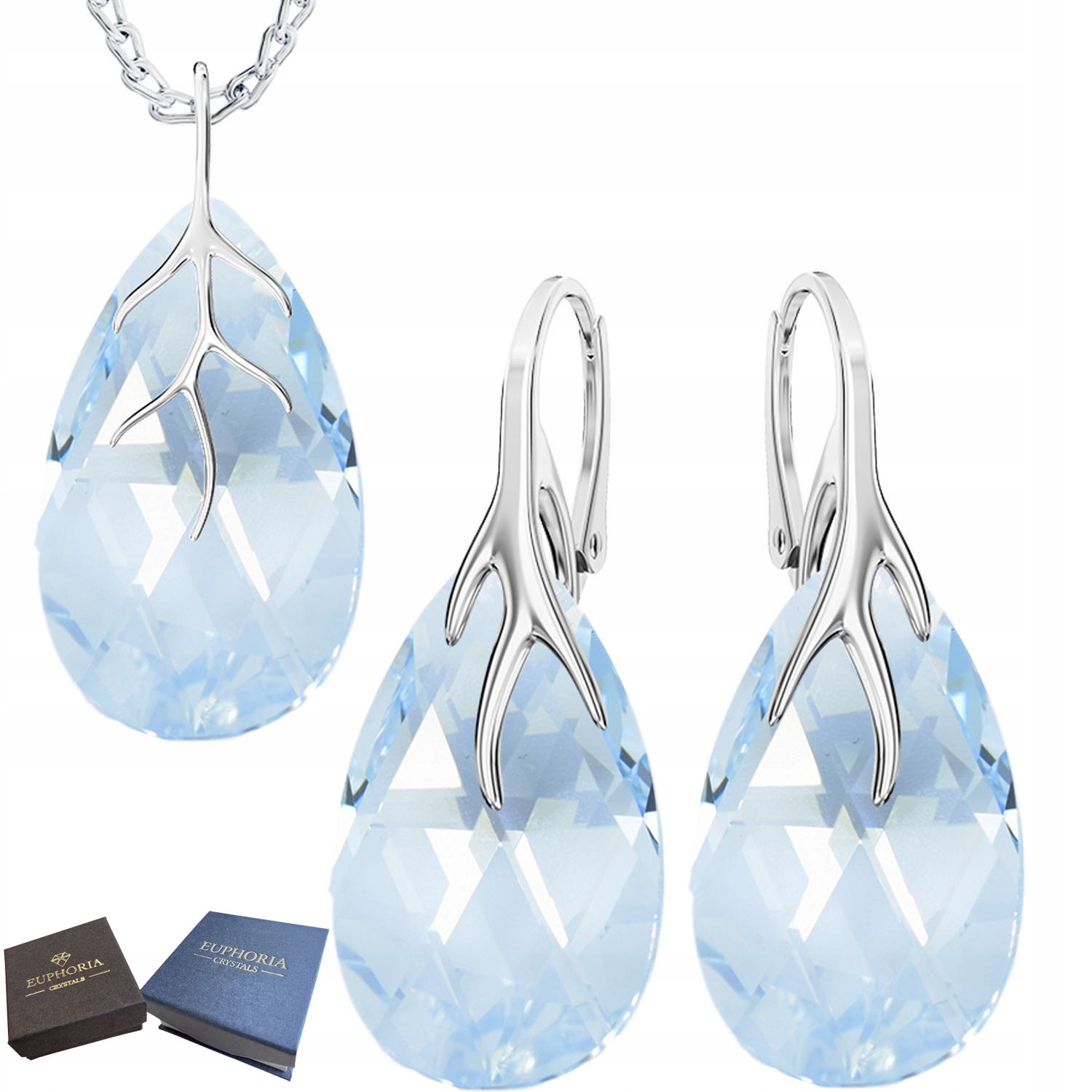 Dámský komplet Stříbro 925 Stříbrné šperky pro ženy Náušnice a Přívěsek