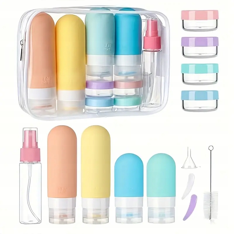 Storage bottle travel set hair care set