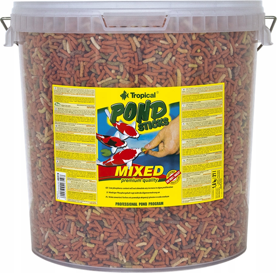 TROPICAL Pond Sticks Mixed 1,6kg/21L Pokarm do Oczka Wodnego Stawu Waga 1.6 kg