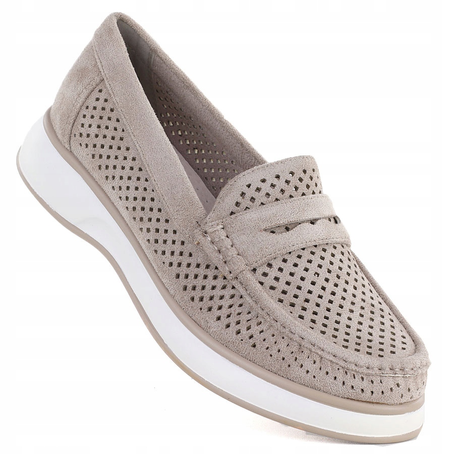 Dámské ažurové polobotky Lordsy šedé Sergo Leone MK098H 40