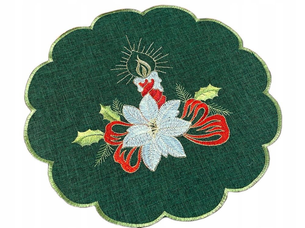

Serwetka świąteczna śr. 30 cm zielona