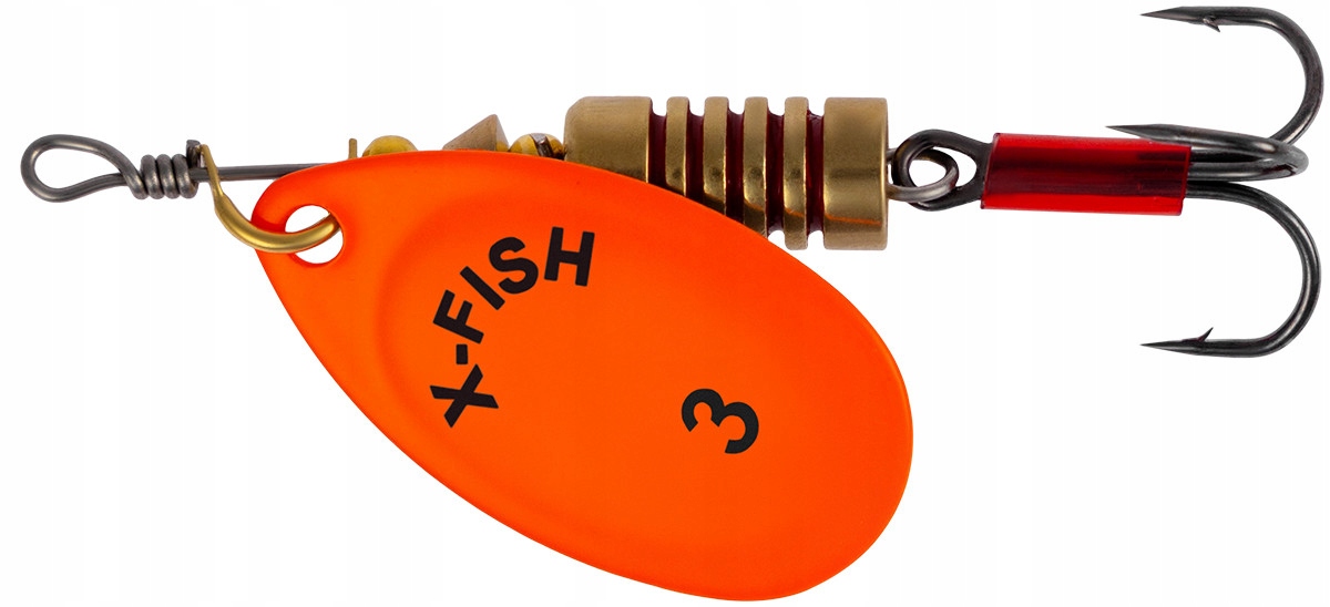 Obrotówka Spinning X-Fish Stark nr 3 6g Nikiel Uv Orange