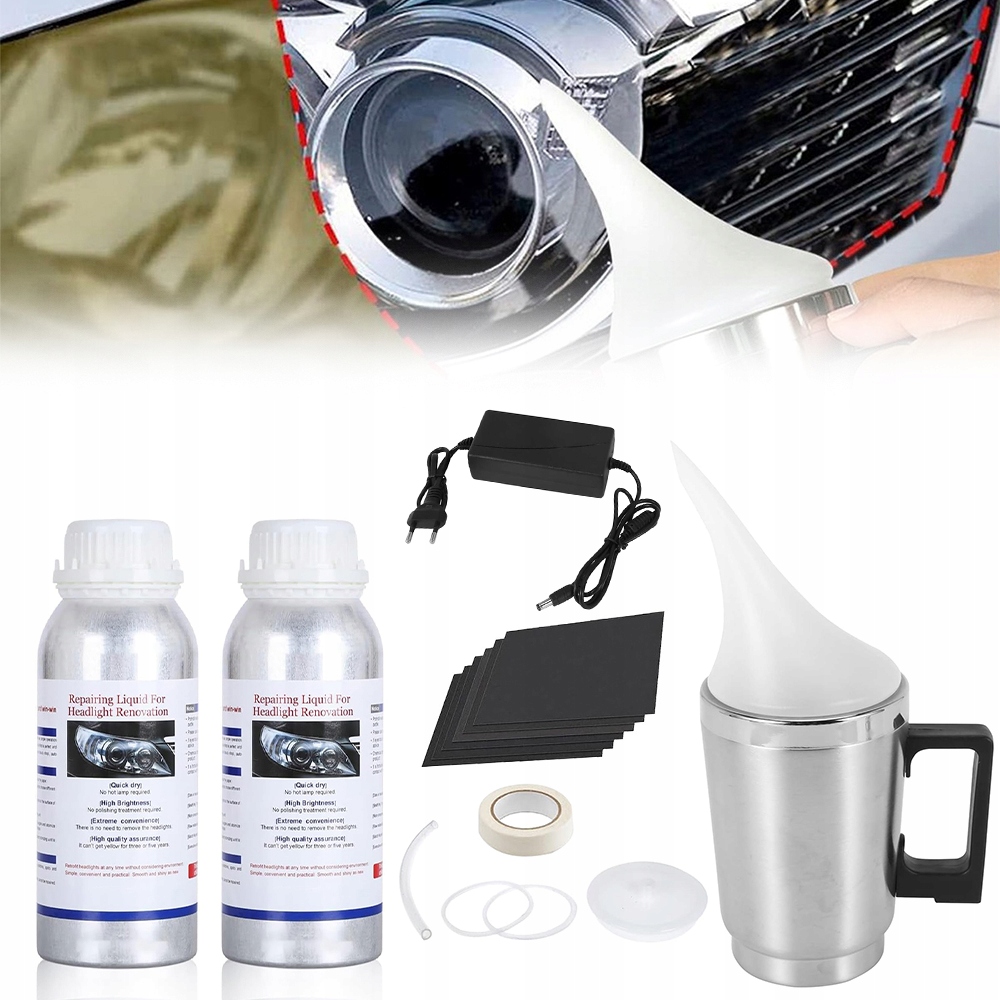 Profesionální Sada Pro Regeneraci Automobilových Cup Světlometů