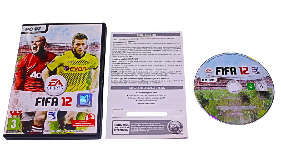 FIFA 12 PREMIEROWE BOX PL PC PUDEŁKO PO GRZE - Stan: używany 4,95 zł ...