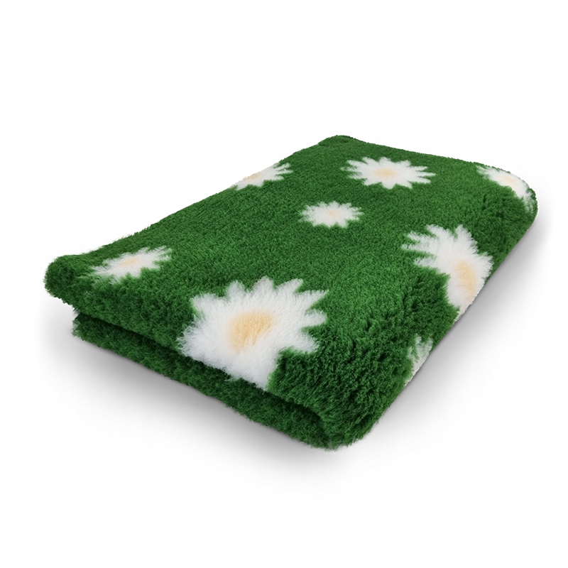 Legowisko antypoślizgowe dla psa Dry Bed 28mm Buba zielony w stokrotki
