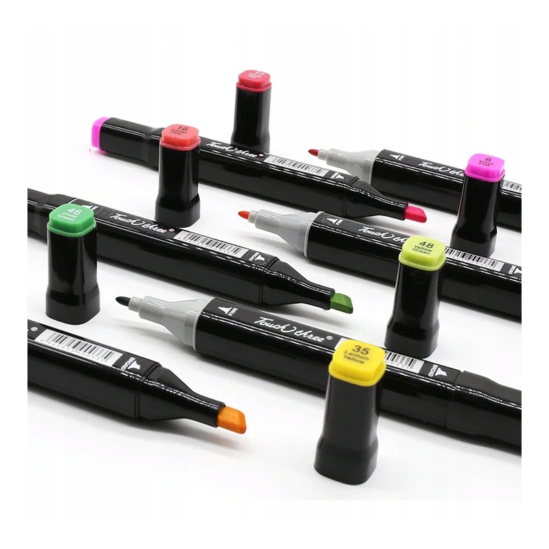 MARKERY ALKOHOLOWE MANGA ZESTAW 48SZT KOLORY ETUI Rodzaj pisaki