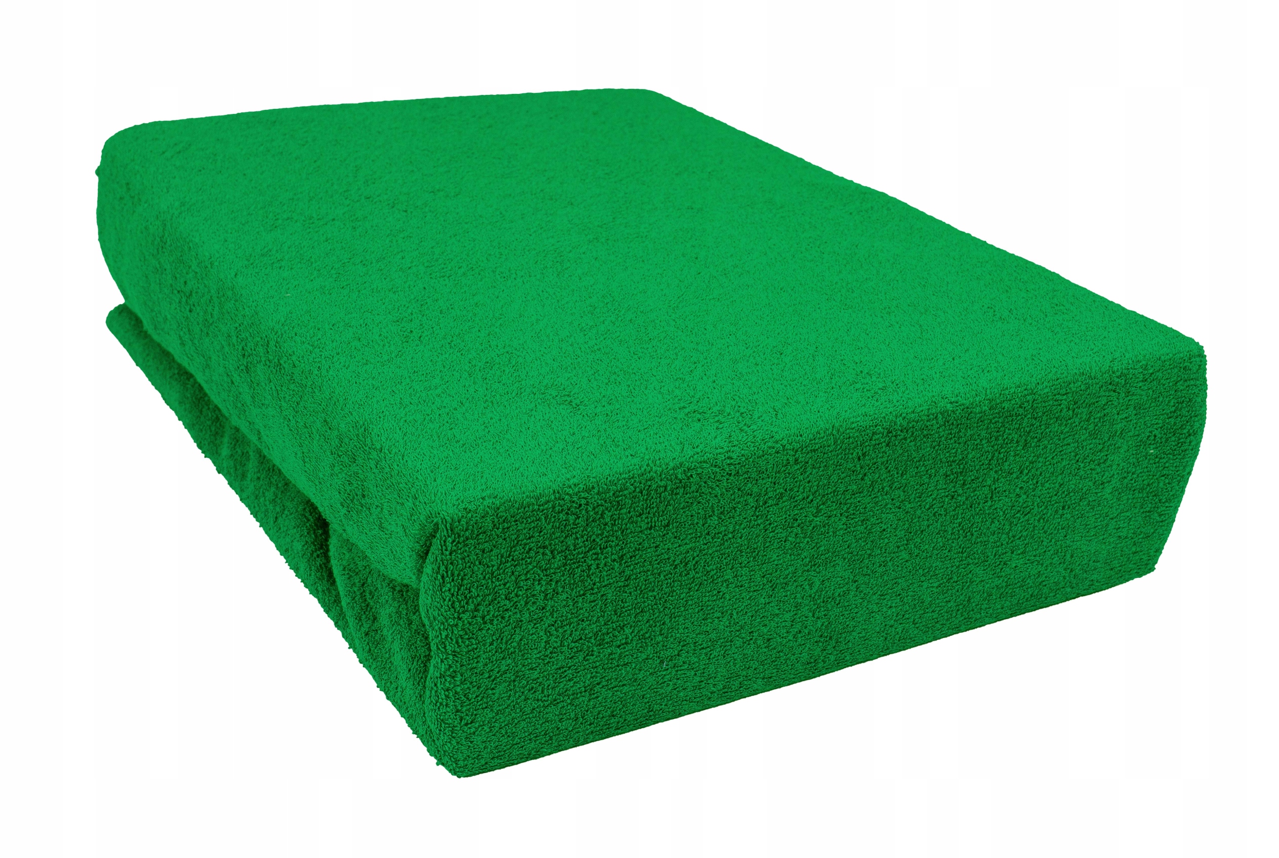 

Prześcieradło frotte z gumką 180x200 zielone ciemn