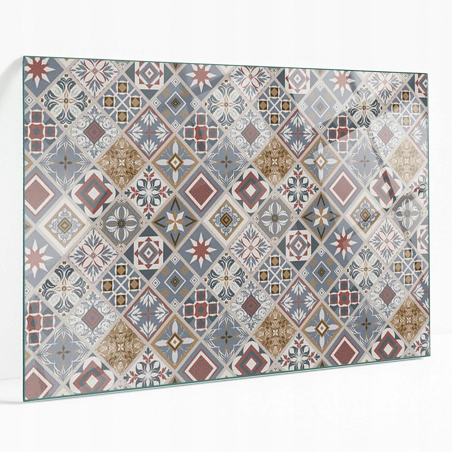 Stolová doska z tvrdeného skla Mozaikový vzor s ornamentami 100 x 70 cm