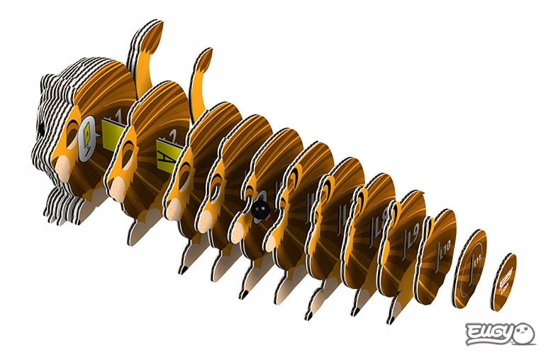 Lew Eugy Eko Układanka Puzzle 3D Zabawka Senso 6+ Liczba elementów 1