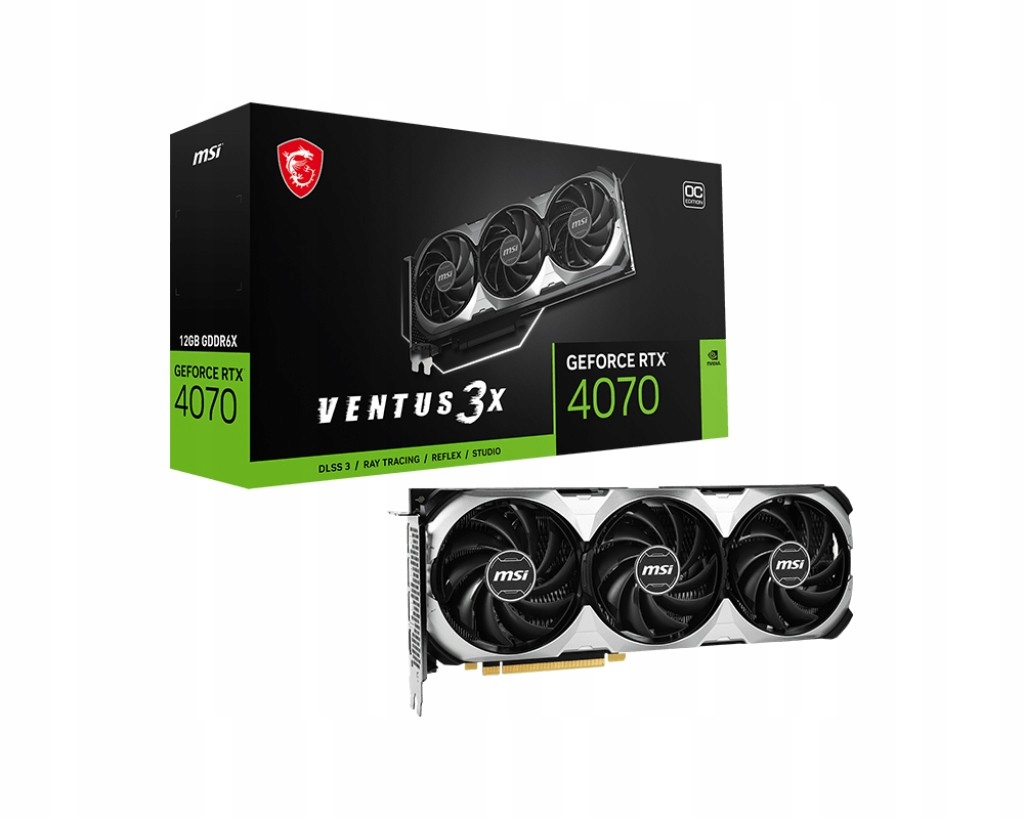 Karta MSI GeForce RTX 4070 VENTUS 3X E 12G OC 12GB