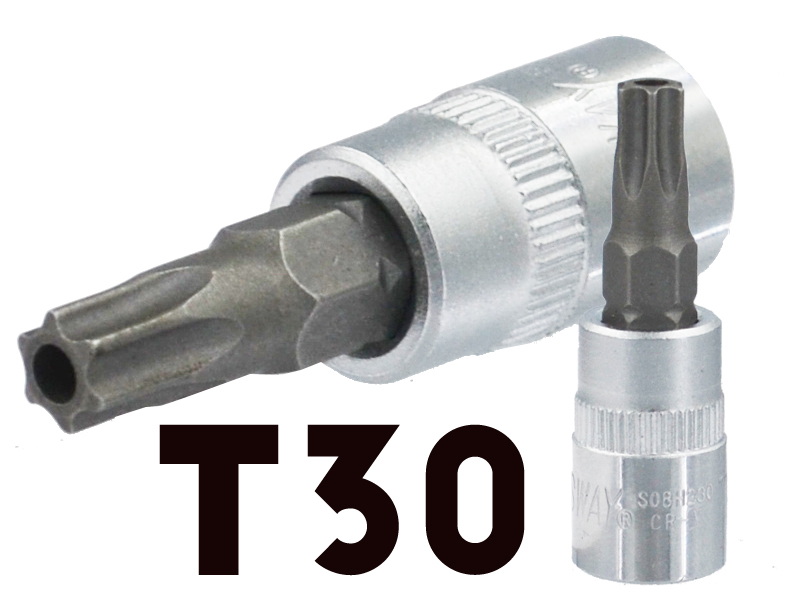 Bit Nasadka Klucz Ampułowy Torx T30 Z Otworem 1/4