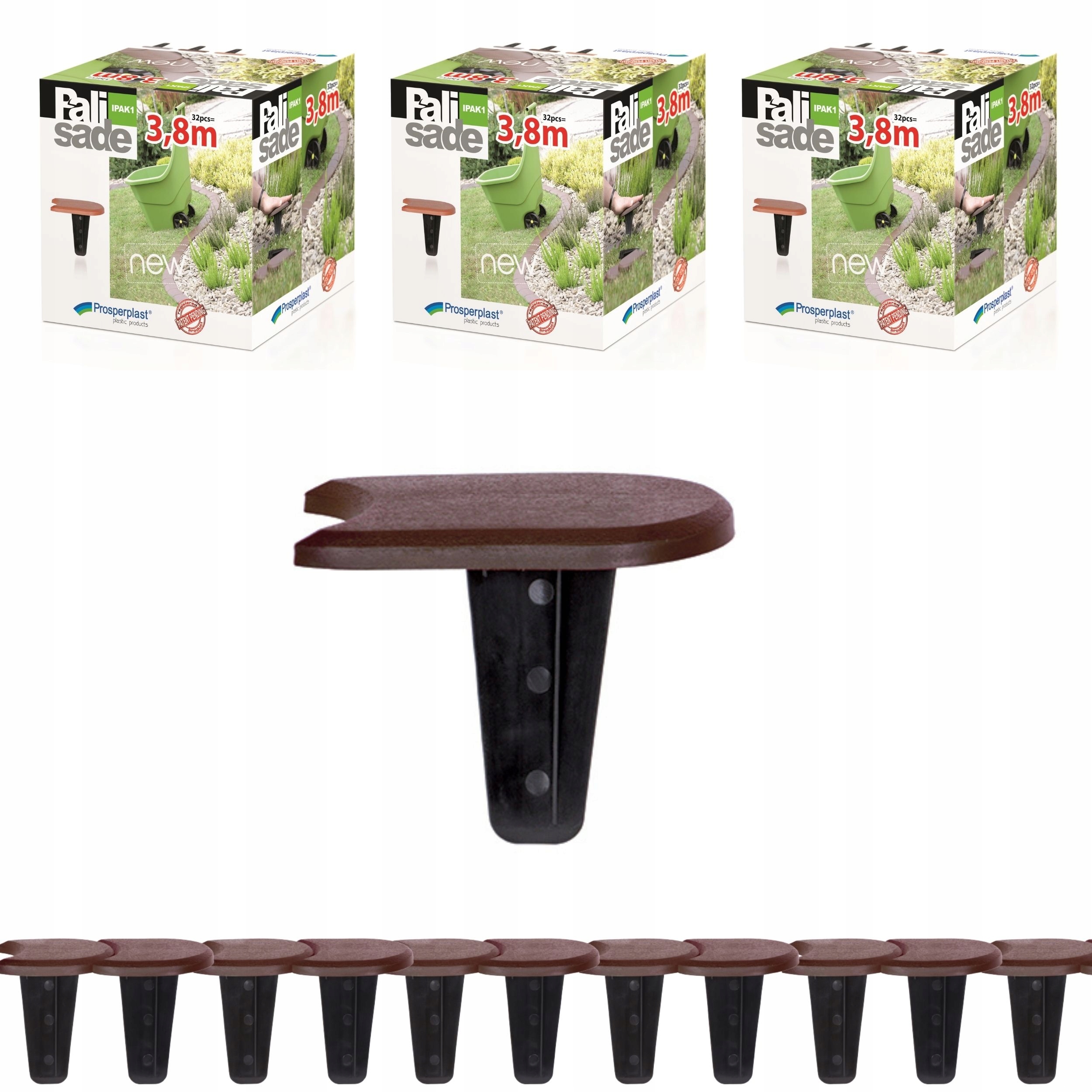 Zahradní palisáda IPAK1 Obrubník 11,4 m