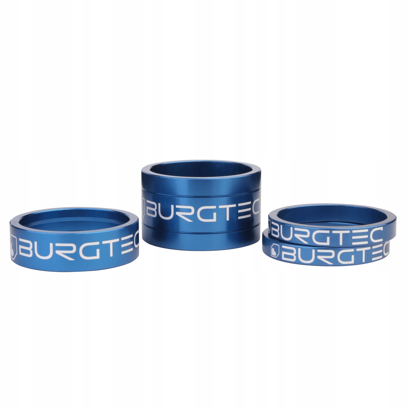 Podkładki pod mostek BURGTEC Stem Spacers - Deep Blue (NIEBIESKIE)