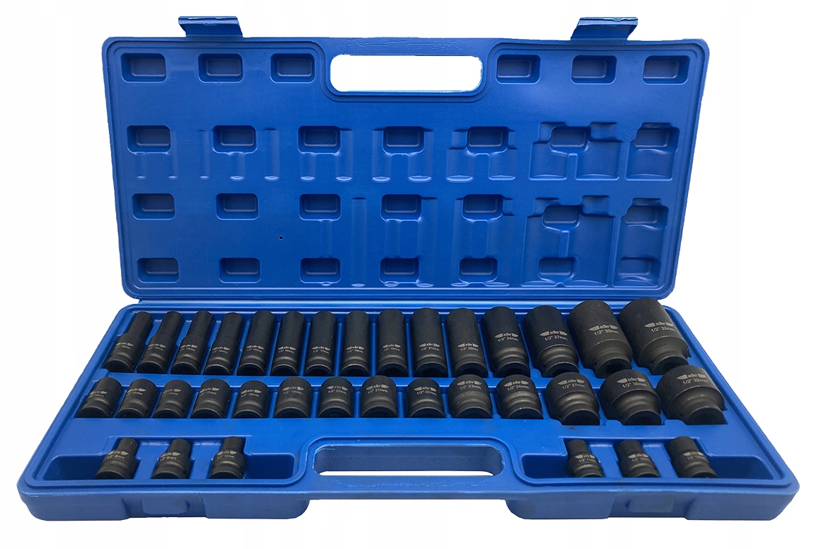 Nasadki Klucze dwunastokątne 12-kąt długie 78mm krótkie 1/2" cala 8-32mm