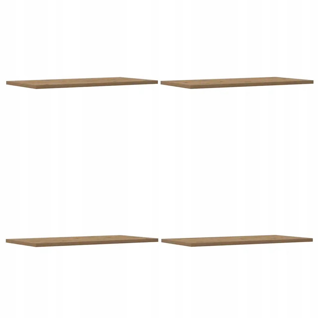 Nástěnná police dub artisan 60 x 30 x 1,5 cm, 4 ks