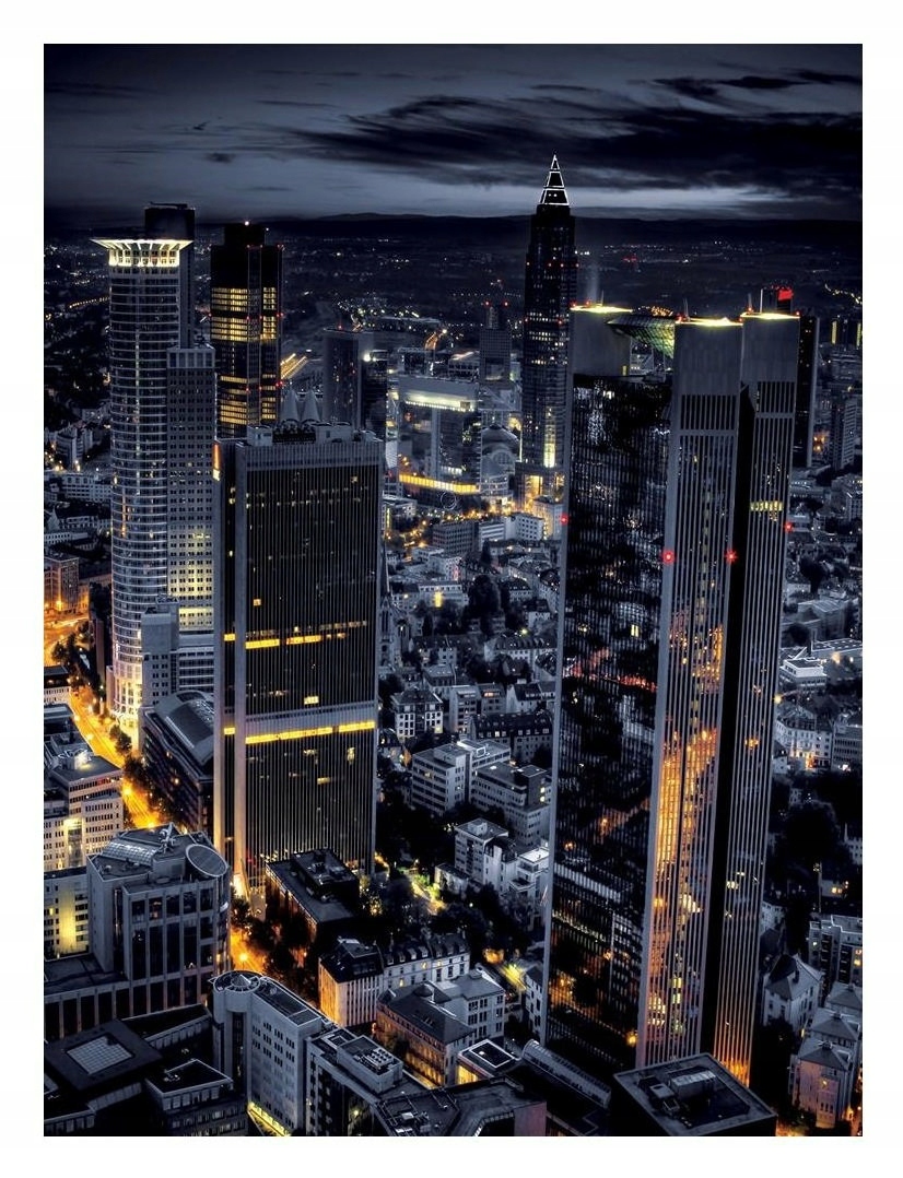 Vliesová fototapeta Noční Megalopolis Architektura města 184x254 lepidlo