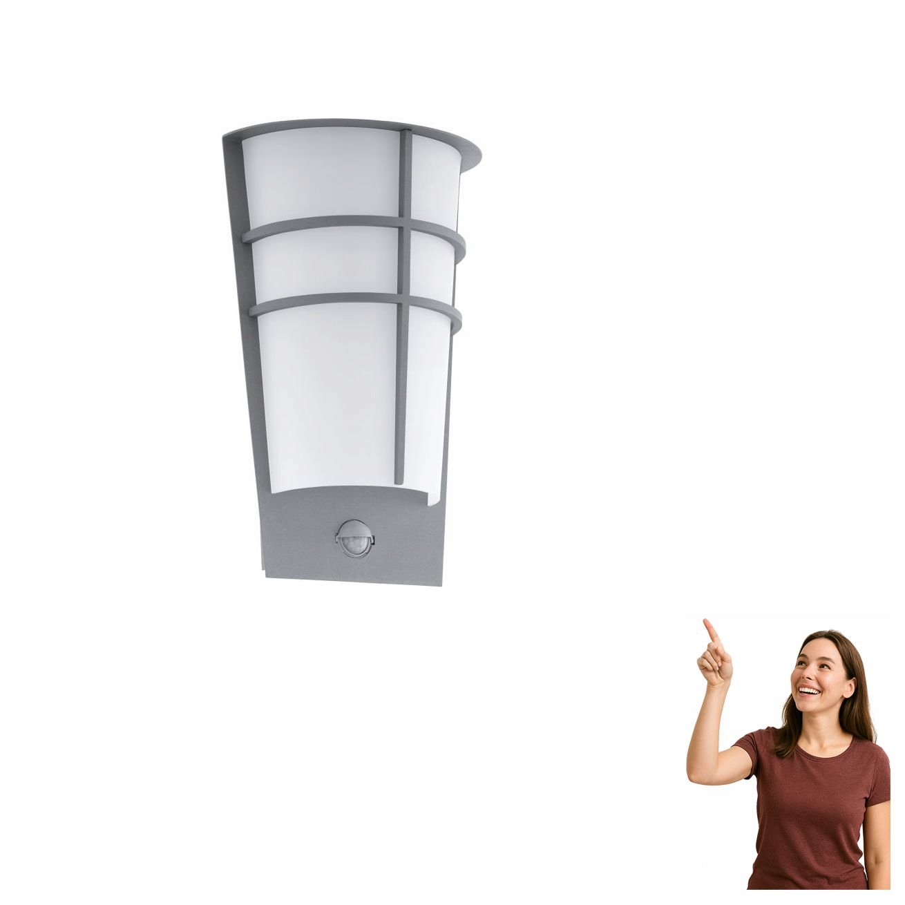 Nástěnná Led lampa 2x2,5W s čidlem Breganzo 1 96017 Eglo