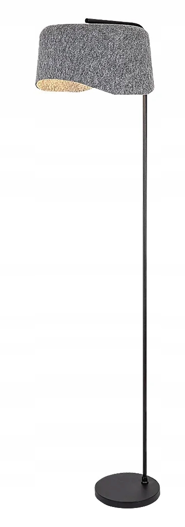 Stojacia podlahová lampa čierna s plsteným tienidlom 175 cm Rabalux