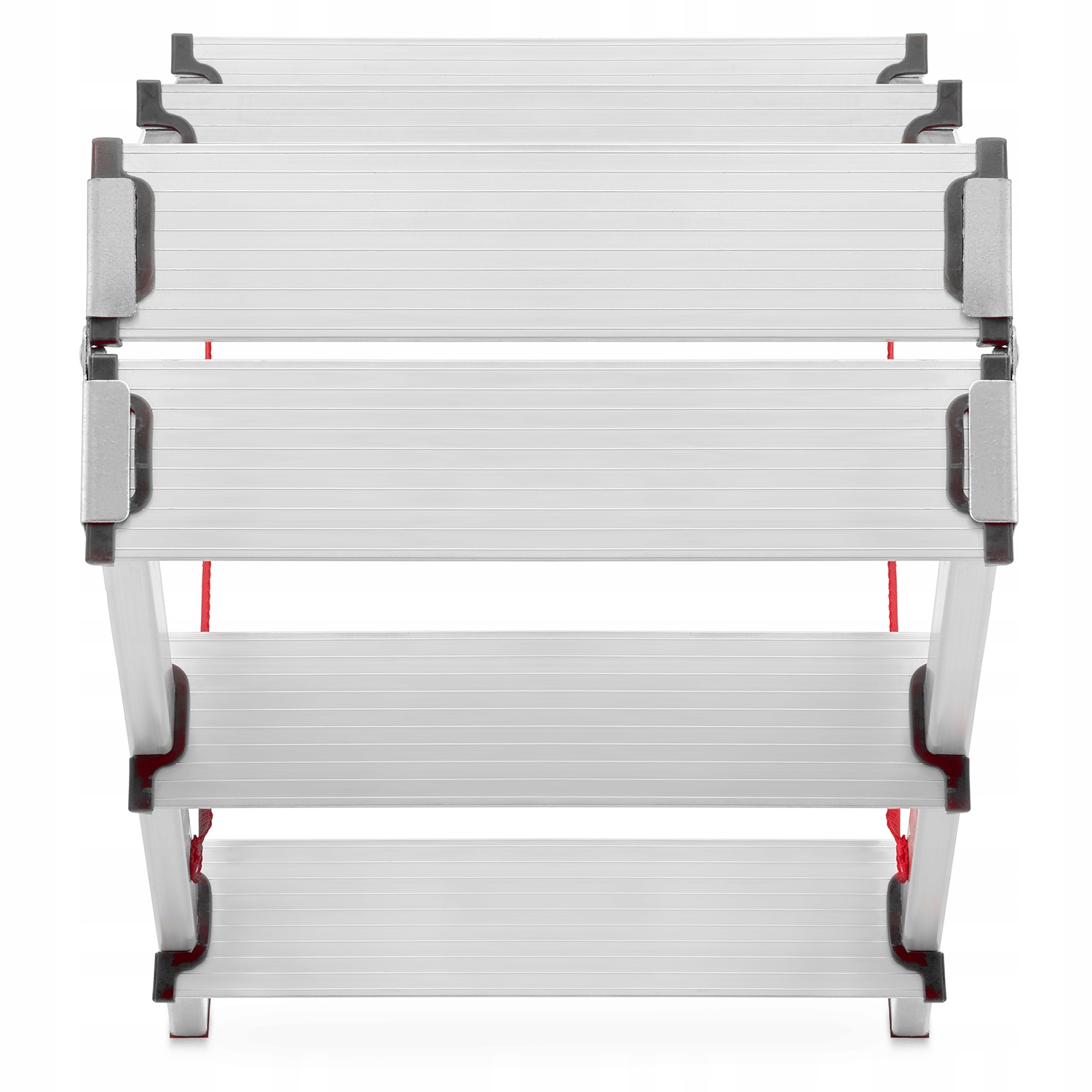 AUKŠTĖS kopėčios, dvipusės buitinės kopėčios 2x5 Šoninio profilio matmenys 40x20 mm