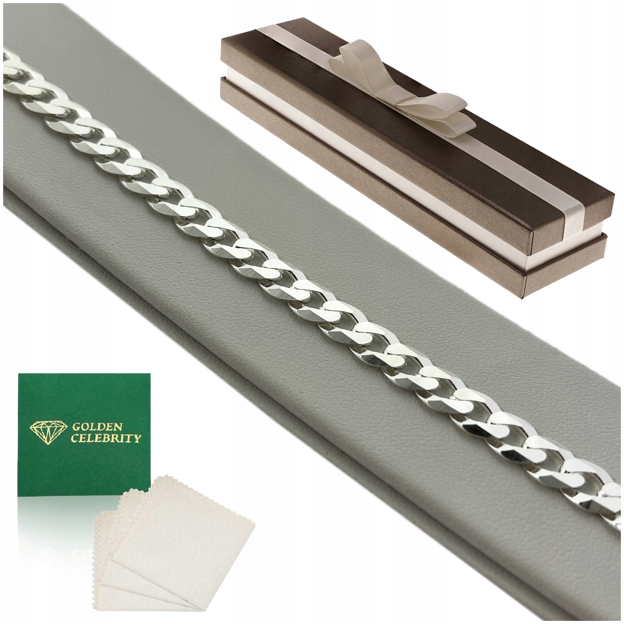 Tlustý Pánský Náramek Stříbrný Pancíř 21 cm/7,5 mm 925 Dárek Bonus